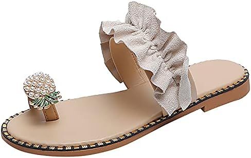 Sandals for Women Dressy Summer, Women's Sandals Casual Flip Flops Beach Sandals for Women Thong ... | Amazon (US)