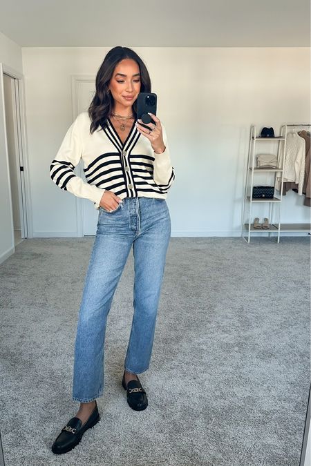 EVEREVE SALE! Sweater size Small (relaxed fit), most worn jeans 25 (runs large, size down)







Casual outfit
Spring transitional outfit 
Casual work outfit 
Weekend outfit
Errands outfit
Workwear
Agolde jeans

#LTKworkwear #LTKFind #LTKstyletip