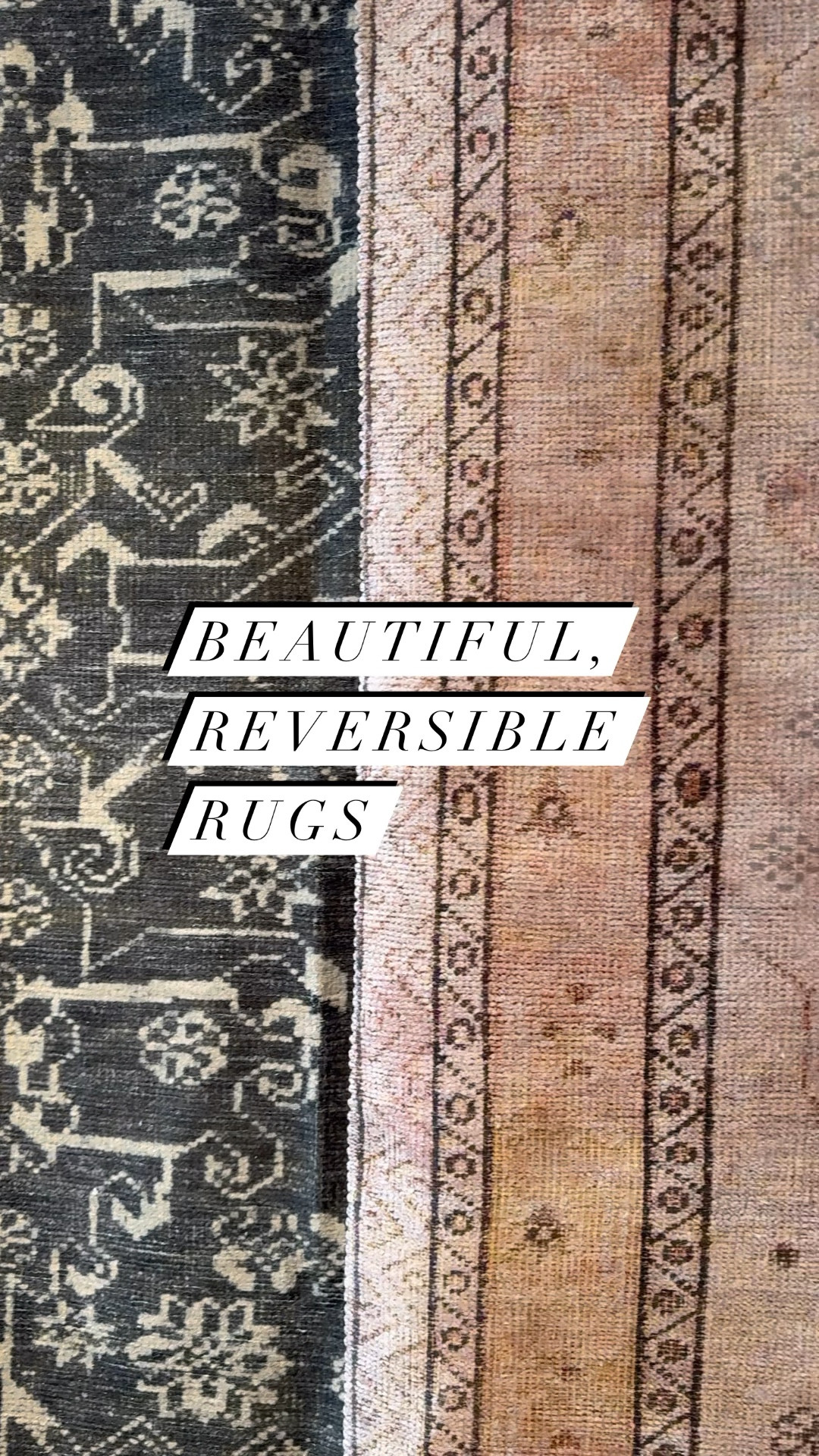 I love the idea of being able to flip a rug and get an entirely different look! These rugs are beautiful 

#LTKhome