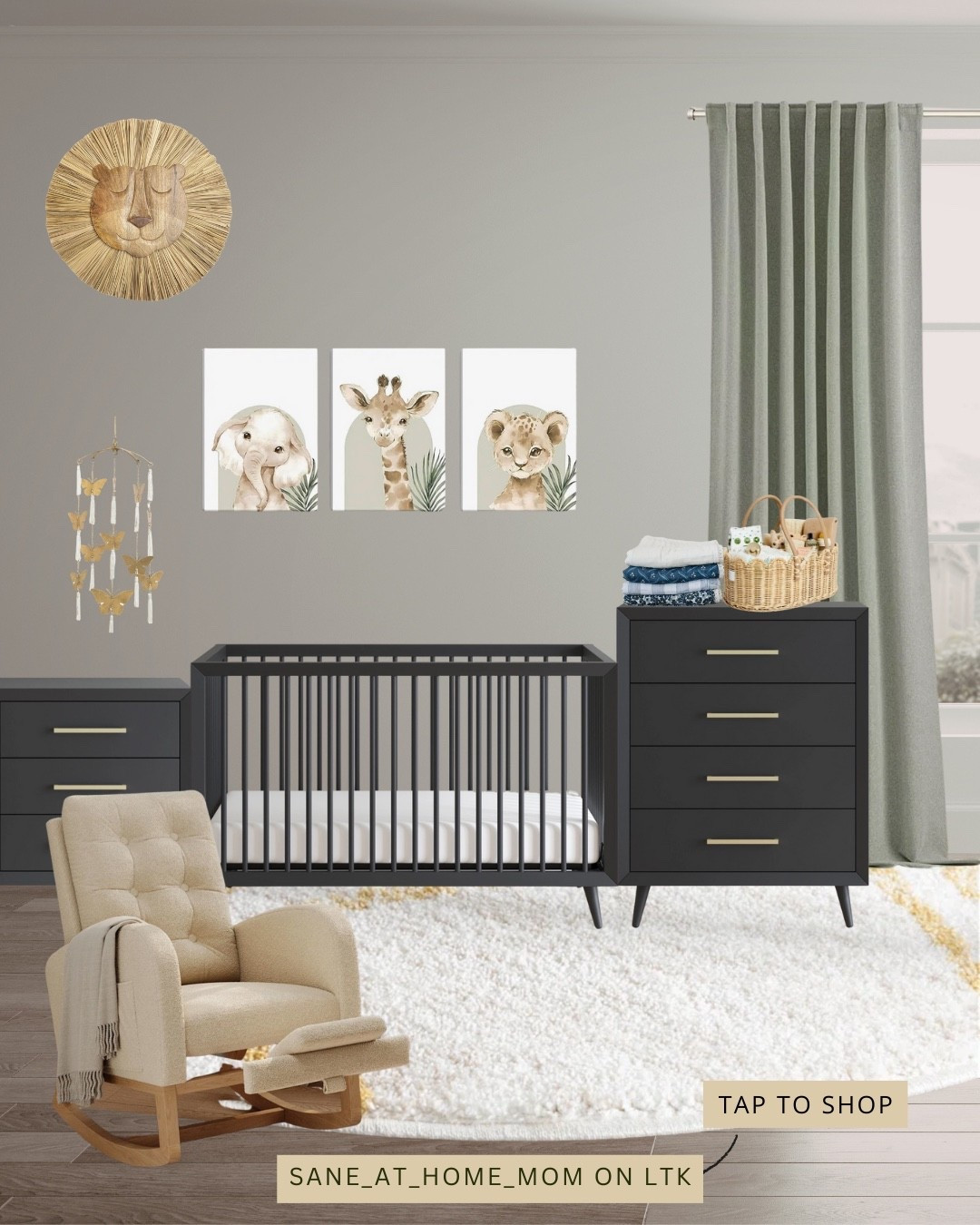 This elegant neutral nursery blends modern design with cozy, practical details — perfect for creating a calm and timeless baby space. From the crib and dressers to rugs, curtains, wall decor, and cozy seating, everything here is curated to grow with your child while staying beautiful and functional.

🤍 Shop all nursery finds on LTK — everything is linked and ready to buy.

👉 Shop the full nursery here ⬇️

#LTKKids #LTKHome #LTKmomlife