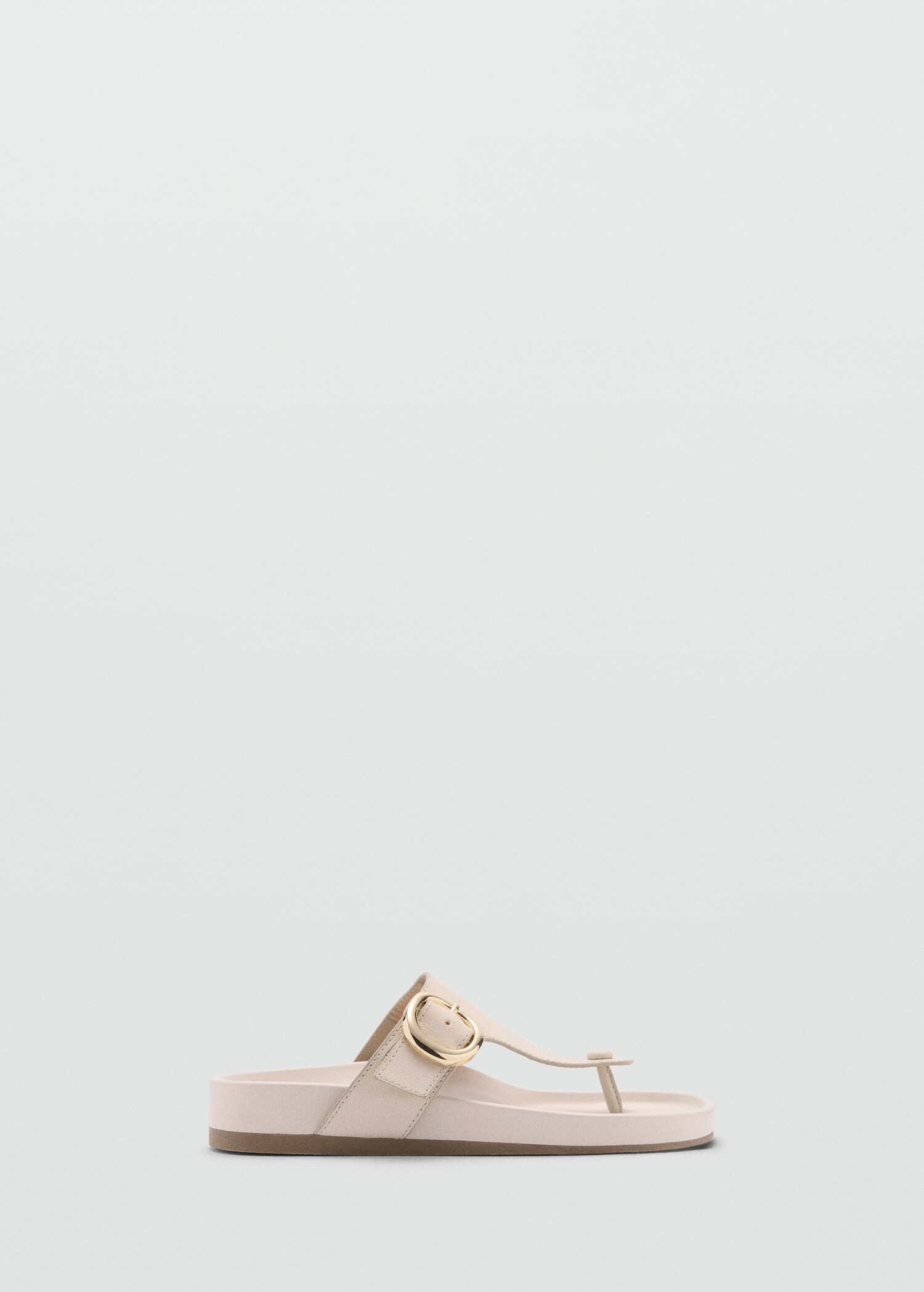 Buckle leather sandals | MANGO (UK)