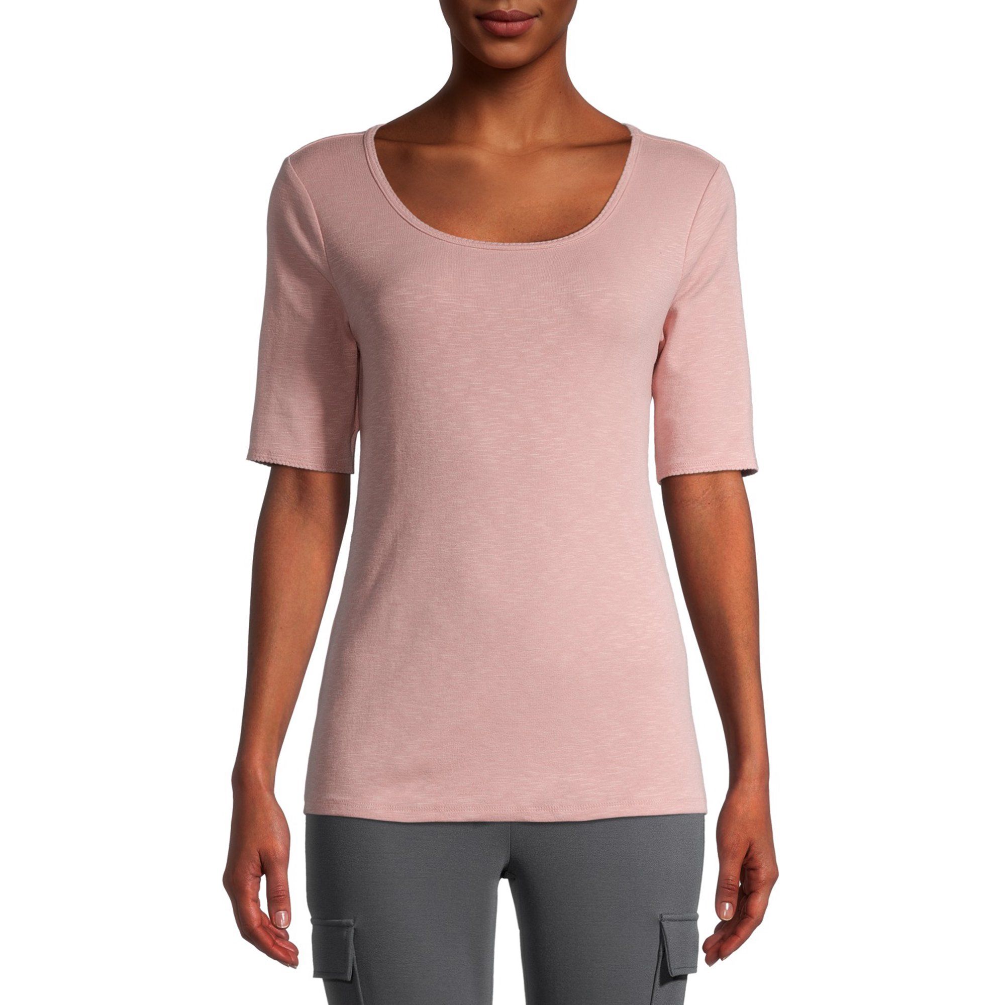 Time And Tru Women’s Scoop Neck T-Shirt | Walmart (US)