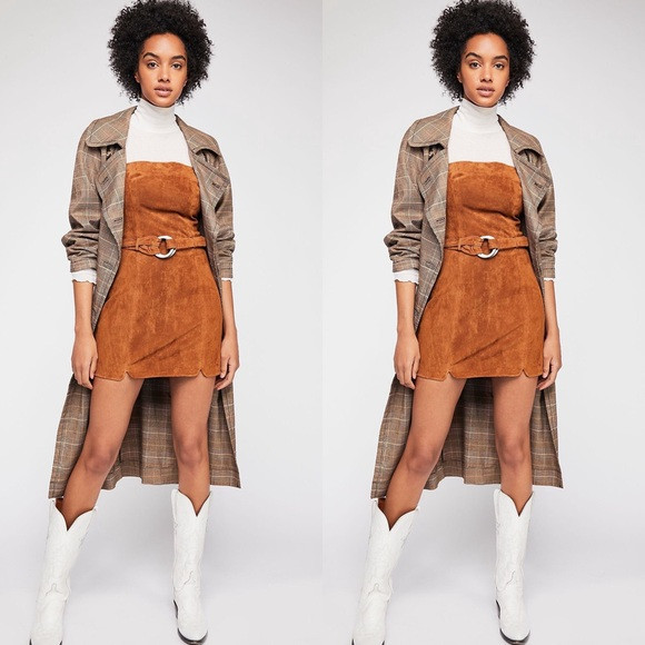 Free People Bet On It Suede Mini Dress | Poshmark
