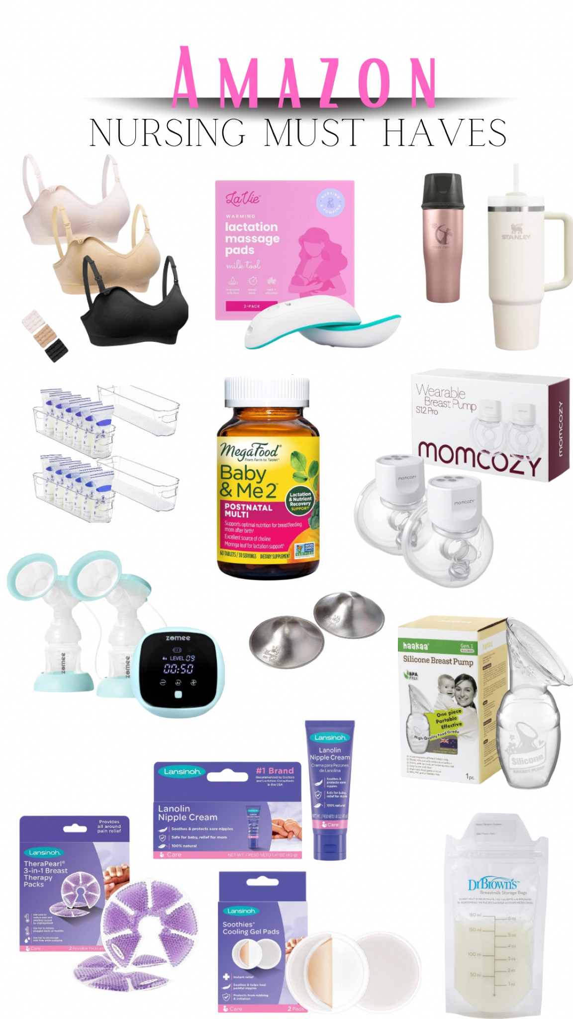 Nursing essentials I can not live without! 
The nipple shields and cooling nursing pads are A MUST and LIFE SAVING!


Baby feeding, nursing must haves, lactation, breastfeeding, newborn, baby, 

#LTKbump #LTKfamily #LTKbaby