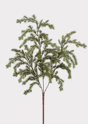 Artificial Winter Pine Greenery Bush - 21" | Afloral