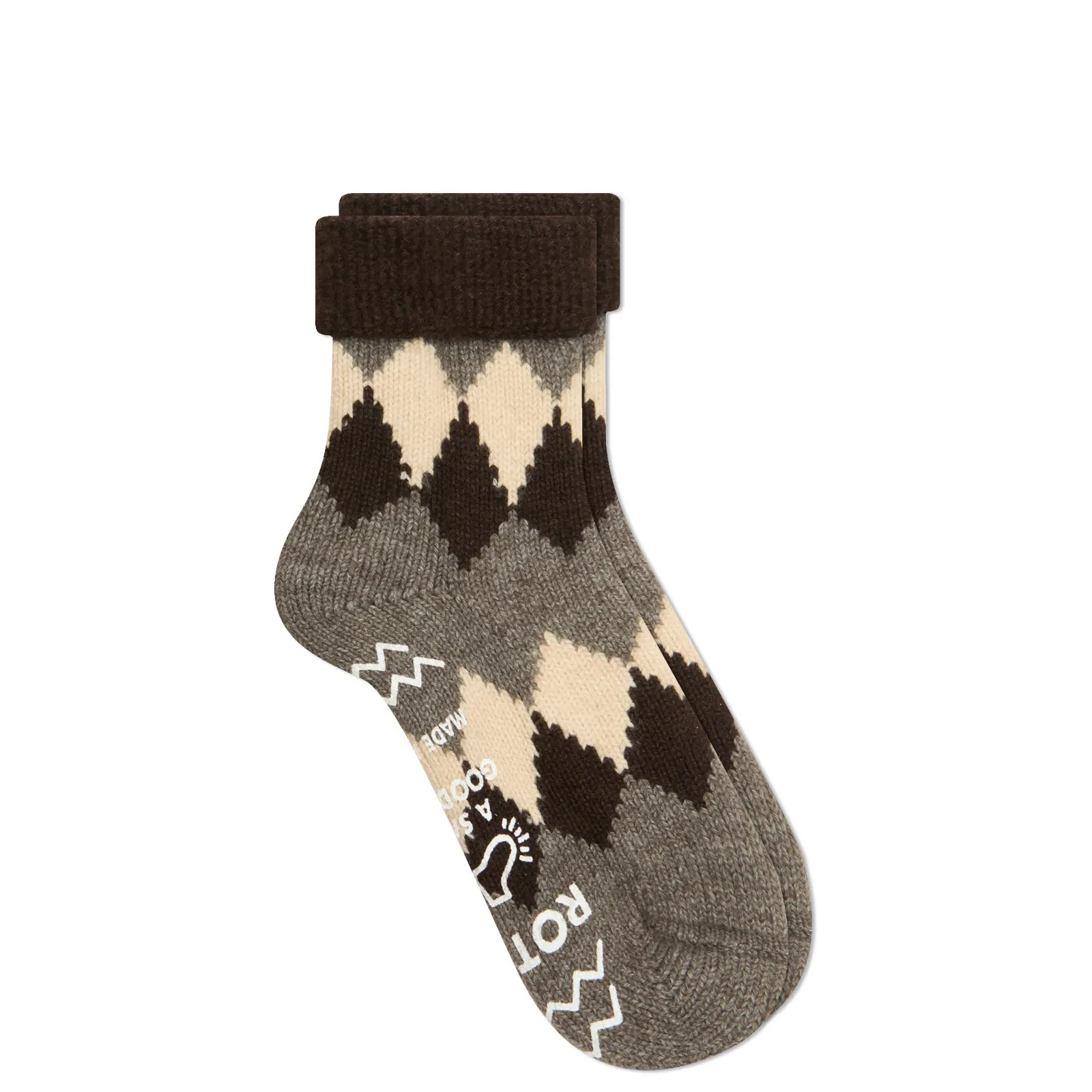 RoToTo Diamond Comfy Room Sock | END. Clothing