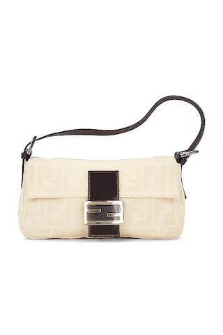 FWRD Renew Fendi Baguette Shoulder Bag in Cream from Revolve.com | Revolve Clothing (Global)