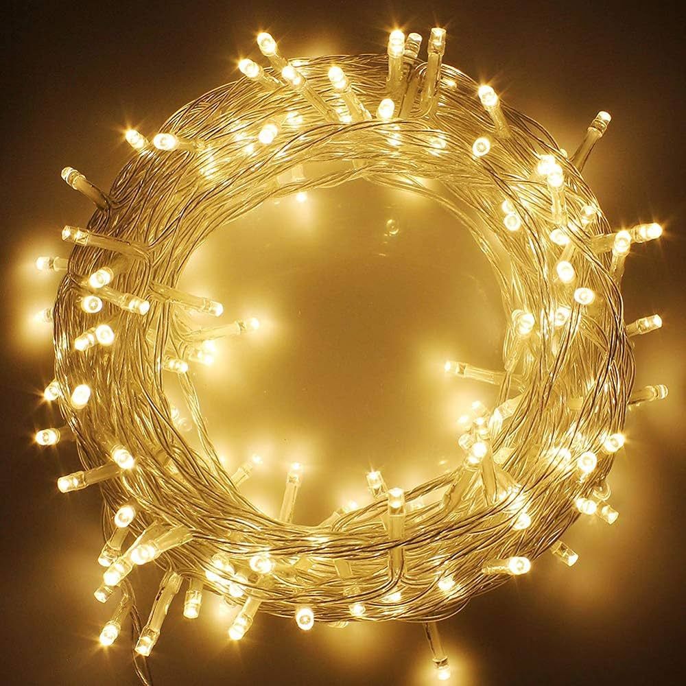 Twinkle Star 100 LED String Light for Wedding Party Bedroom,33 ft for Plug in String Lights 8 Mod... | Amazon (US)