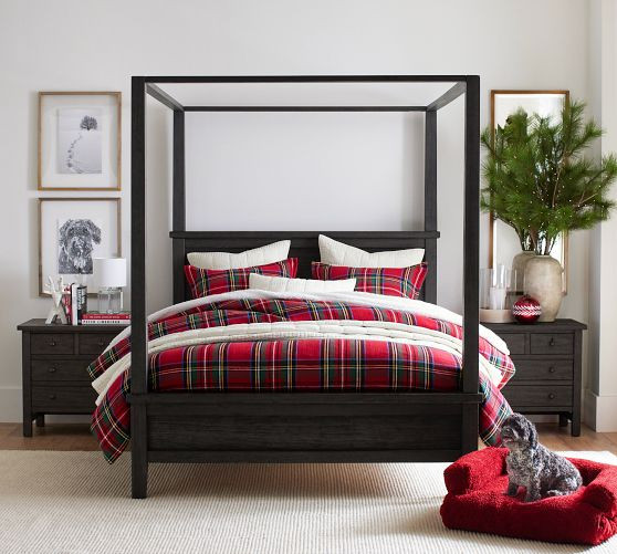 Stewart Plaid Cotton Duvet Cover | Pottery Barn (US)