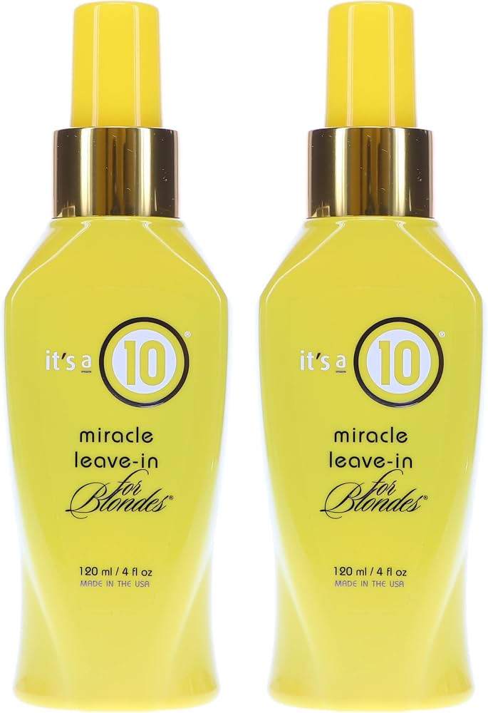 ITS A 10 by It's a 10 MIRACLE LEAVE IN PRODUCT FOR BLONDES 4 OZ (Package Of 2) | Amazon (US)