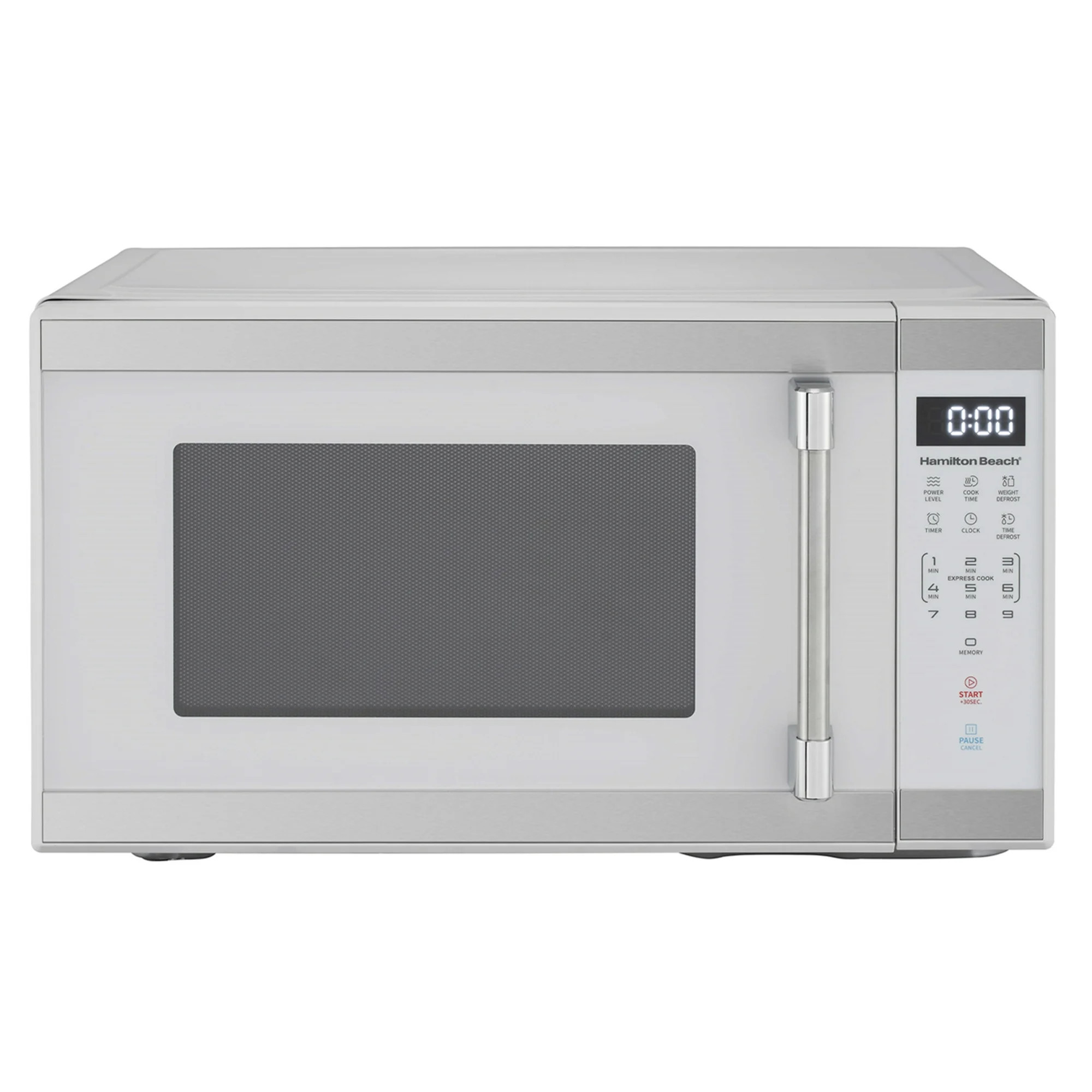 Hamilton Beach 1.1 cu. ft. Countertop Microwave Oven, 1000 Watts, White Stainless Steel | Walmart (US)