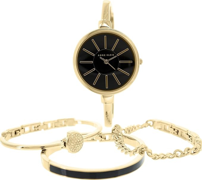 Anne Klein Women's Bangle Watch and Bracelet Set | Amazon (US)
