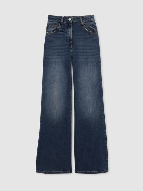Mid-Rise Flared Jeans | Reiss DE