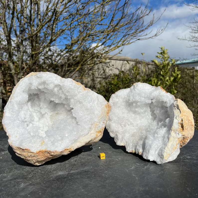 Giant Cracked Quartz Geode 100% Genuine Spiritual Healing Crystal Mineral Stone RSR400 *CERTIFICA... | Etsy (US)