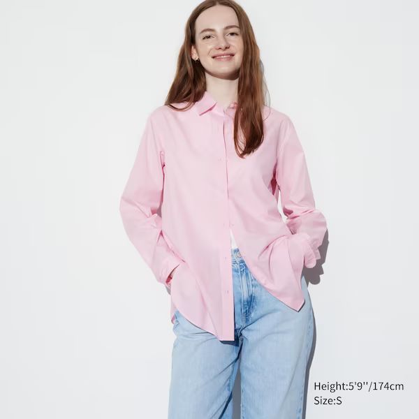 Extra Fine Cotton Long-Sleeve Shirt | UNIQLO (US)