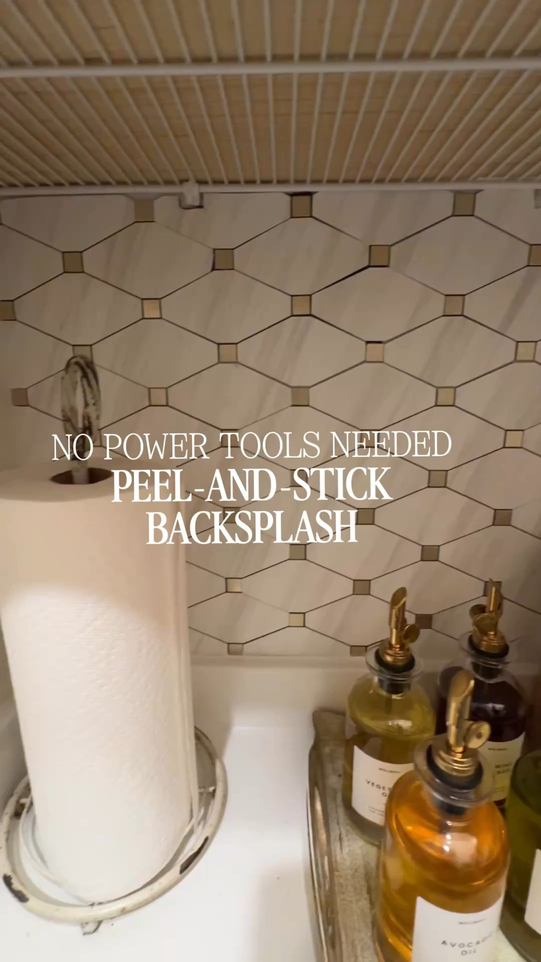 No power tools? No problem 👏🏼
This peel-and-stick tile upgrade made my textured pantry walls look SO much better.

A little caulk around the edges = instant built-in look 🤍
Full step-by-step is on my page!



#peelandsticktile #diyhome #homeimprovement #budgetdecor #kitchenupdate

#LTKHome