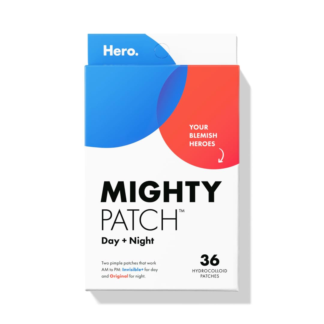Mighty Patch™ Day and Night Patches – The Hydrocolloid Patch Duo Pack. Derm-Tested. Medical-G... | Amazon (US)