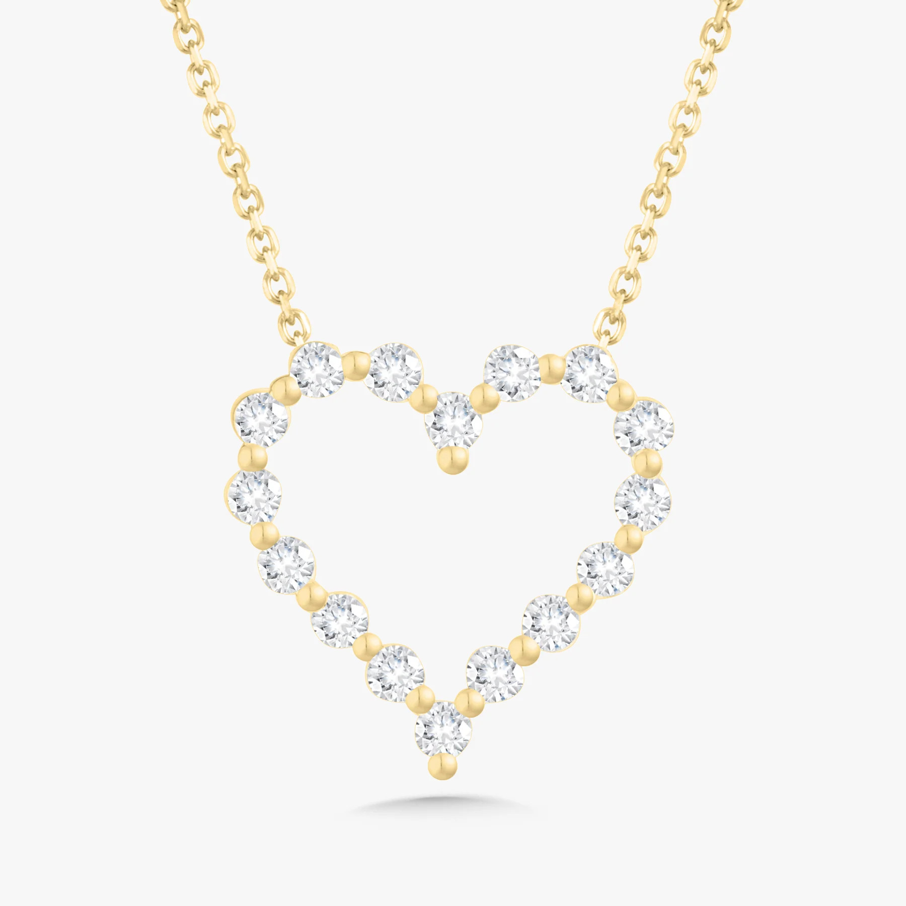 Little Posie Charlie Cloud® Floating Diamond Heart Necklace 0.56 ctw | RW Fine Jewelry