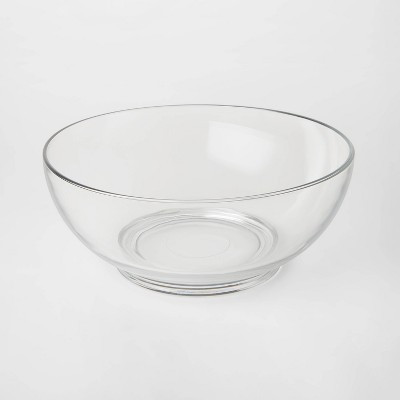 84oz Classic Glass Serving Bowl - Threshold™: Punch, Salad, Fruit, Party Bowl, Dishwasher-Safe, Clear, Round, 11.5" | Target