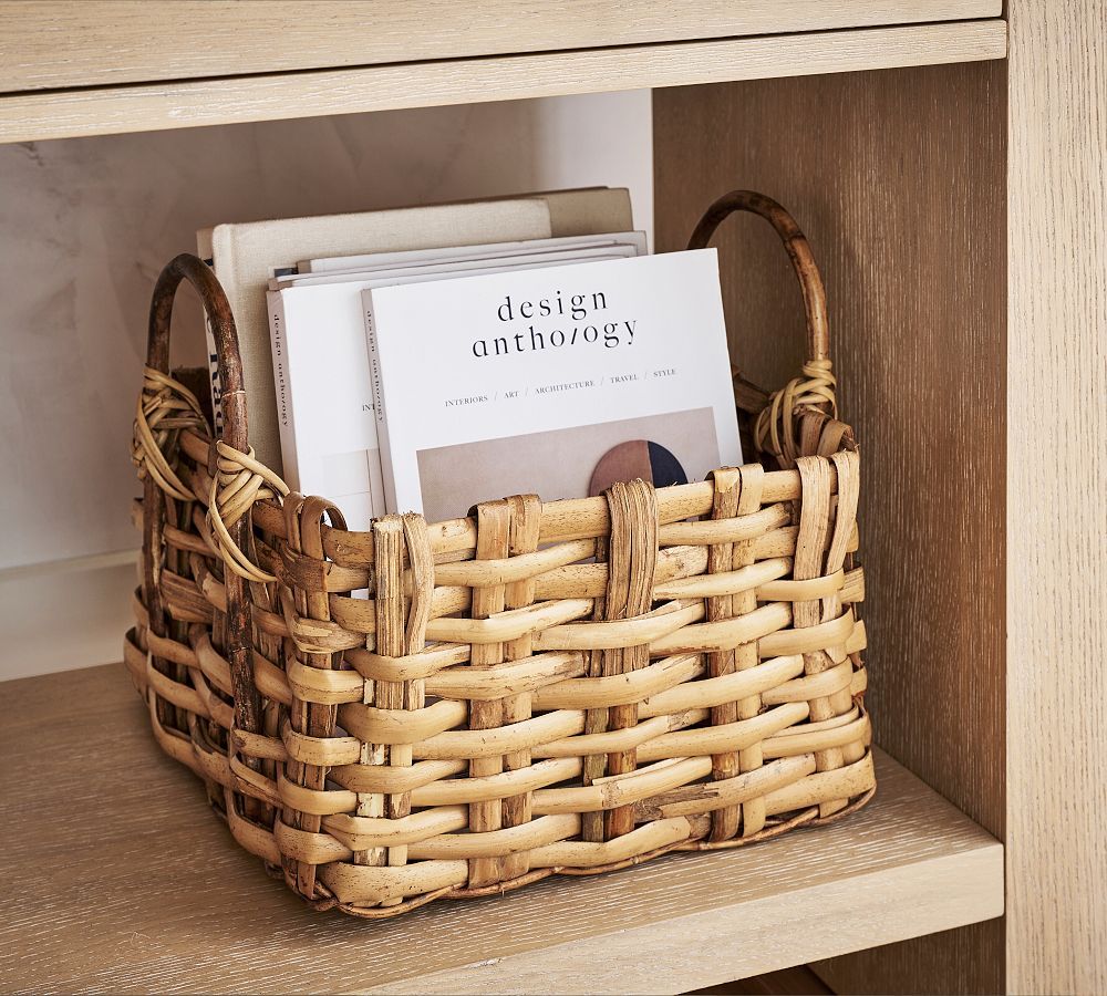 Artisan Rustic Handcrafted Utility Basket | Pottery Barn (US)