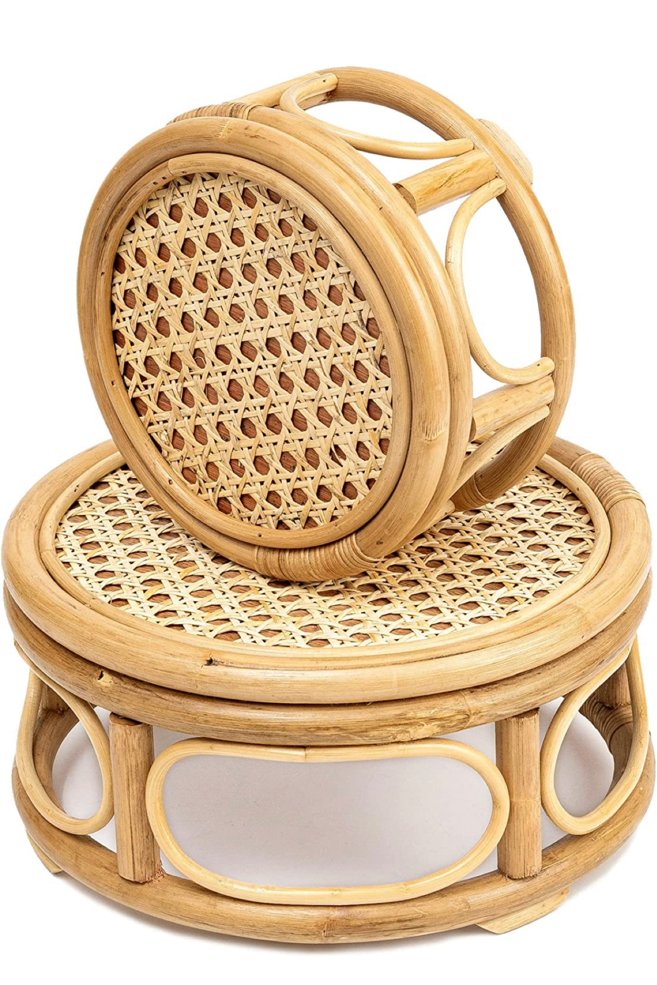 Rattan plant stand, perfect for plants or your diffuser!