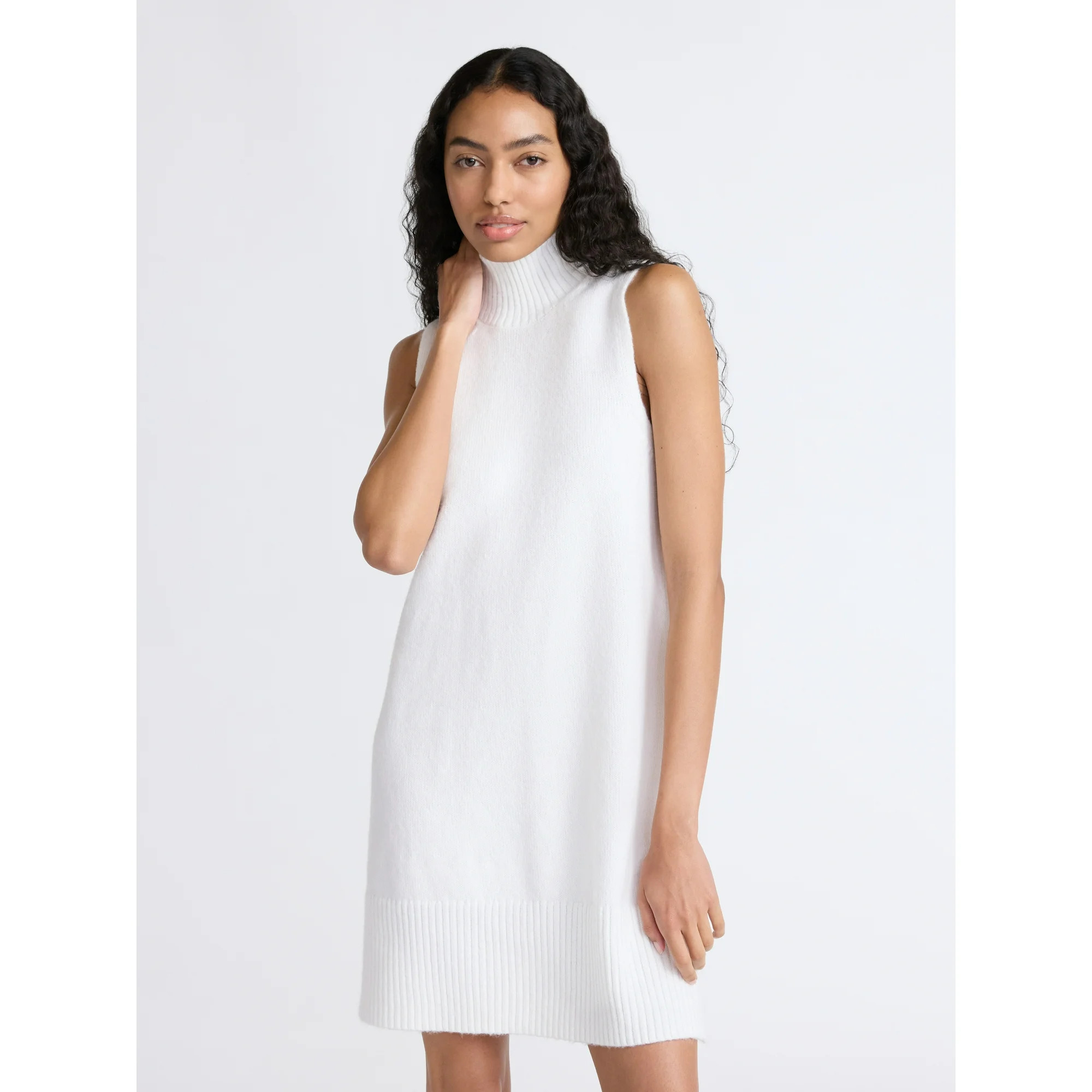 Free Assembly Women's and Women's Plus Sleeveless Sweater Mini Dress, Sizes XS-4X | Walmart (US)