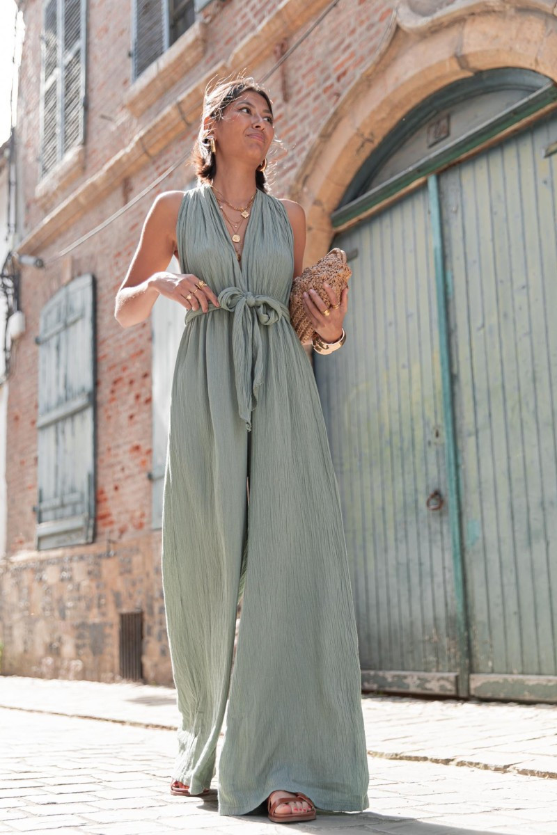 EMPIRE Vert Sauge Combinaison Multi-Positions femme | Pretty Wire