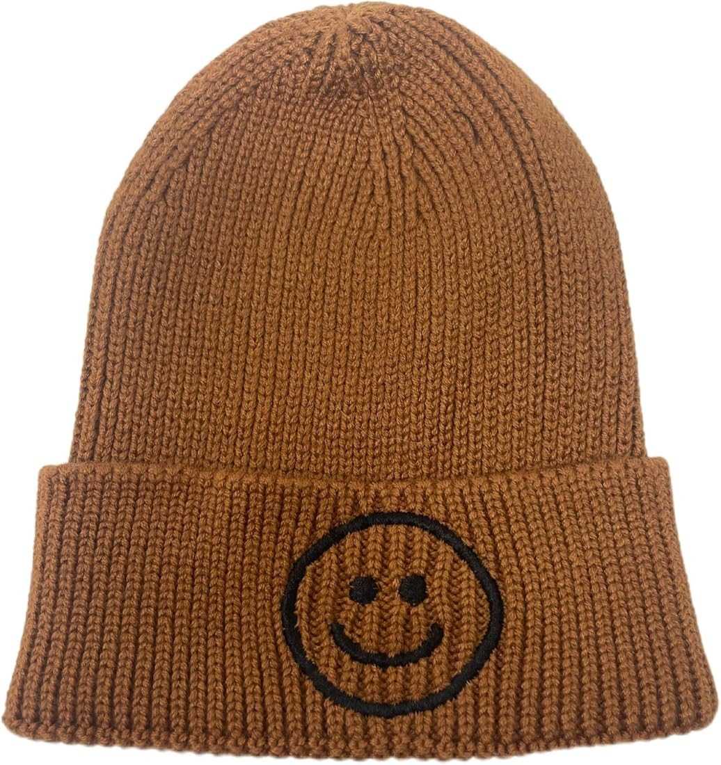 Funky Junque Baby Beanie Smiley Face Winter Hat Infant Caps Toddler Beanie Warm Soft Winter Hat f... | Amazon (US)