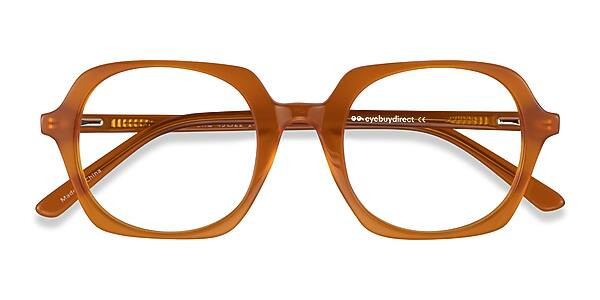 Faubourg Geometric Orange Full Rim Eyeglasses | Eyebuydirect | EyeBuyDirect.com