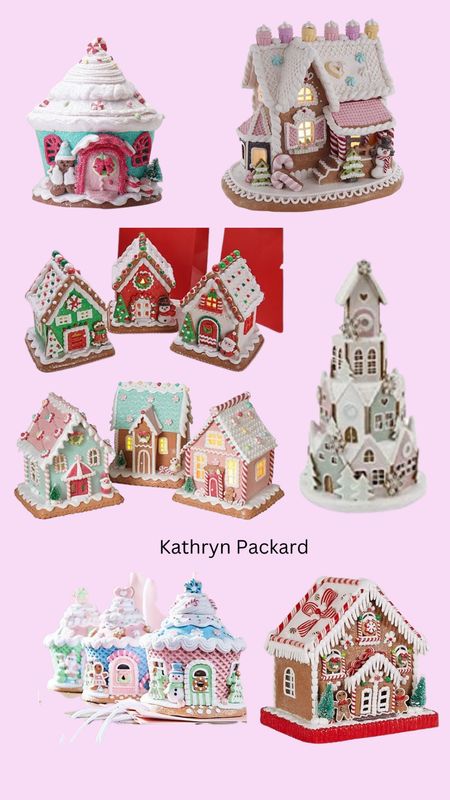 Gingerbread houses Christmas Decour pastel Christmas traditional Christmas village houses gingerbread man QVC 

#LTKSeasonal #LTKhome #LTKHoliday