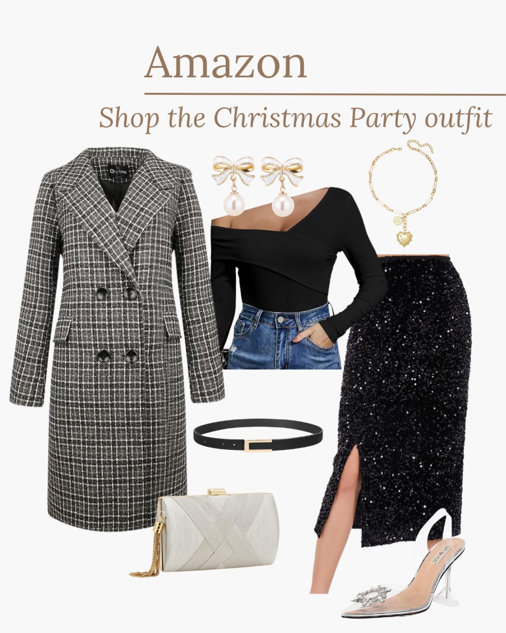 Amazon - Shop the Christmas party outfit 

#amazonfashion #christmaspartyoutfit #holidayfashion #partyoutfit

#LTKSeasonal #LTKStyleTip #LTKHoliday