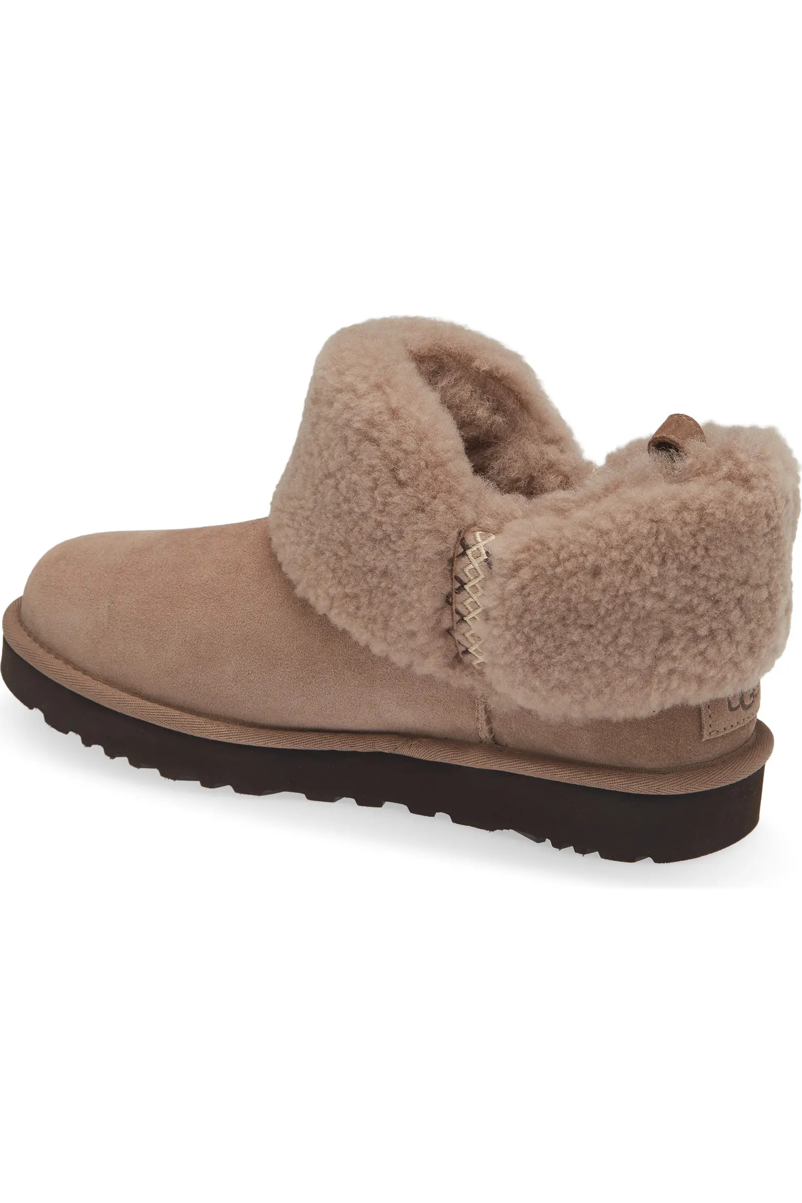 Ultra Mini Braid Genuine Shearling Bootie (Women) | Nordstrom | Nordstrom