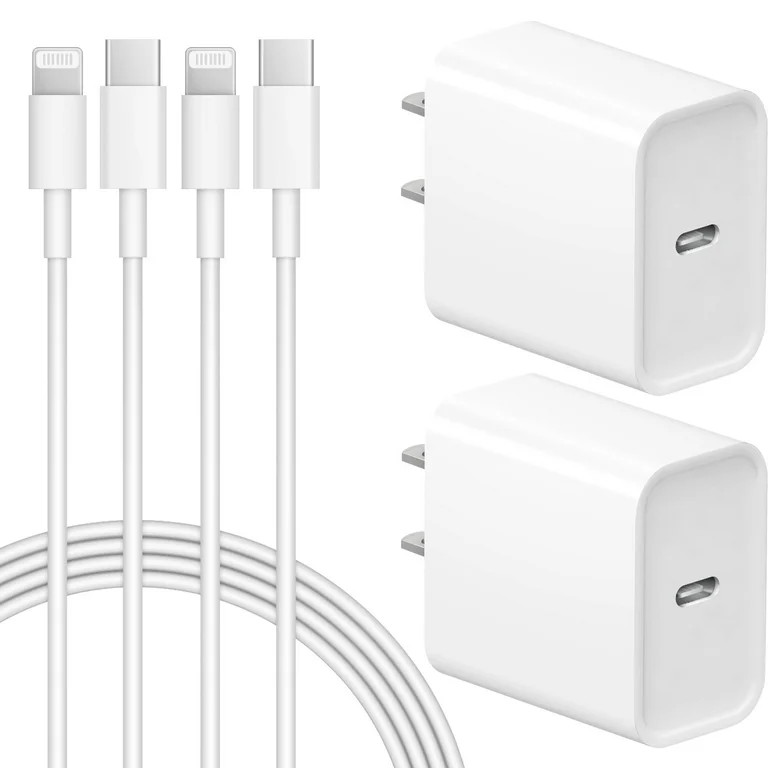 Jucdeke iPhone 14 13 12 11 Super Fast Charger-High Speed iPhone Charger-2-Pack 20W PD USB C 6FT W... | Walmart (US)