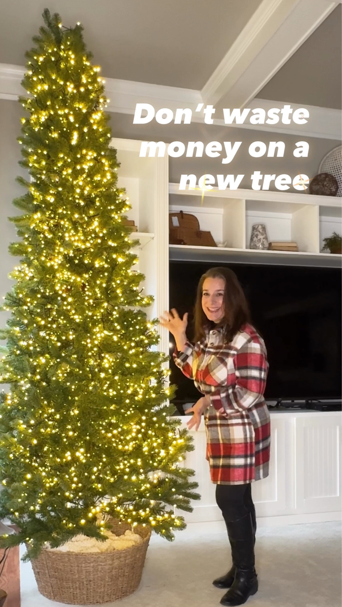 Transform your Christmas tree without buying a new one! 🎄 These cluster lights are the secret to making an old tree look brand new and super sparkly. They’re easy to install, have 3 timer functions, 8 lighting modes, and are dimmable. Plus, they’re waterproof for outdoor decorations and UL588 listed for safety. I used 3 sets of the 49’ lights on my 9’ tree, and the glow is incredible. Perfect for holiday decorating, Christmas tree ideas, and Amazon holiday finds!

#LTKStyleTip #LTKHome #LTKSeasonal