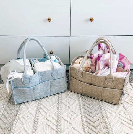 I love these diaper caddy’s so much 🤍 I got it in both colors gray and oatmeal and will use one for baby essentials downstairs and one for my postpartum items! Linking everything here! 
.
.
.
Diaper caddy, postpartum essentials, postpartum must haves 

#LTKbump #LTKbaby #LTKfamily