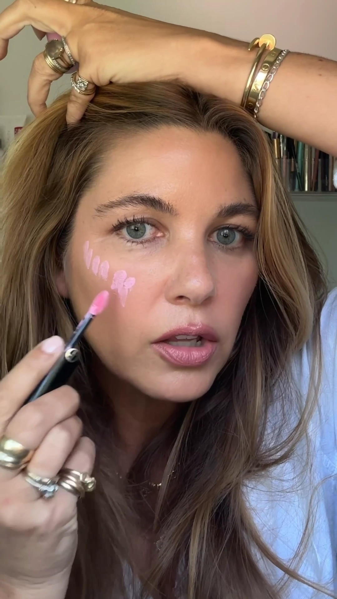 A few beauty products I’m loving this week 💄**Lipstick in Fascinator keeps selling out but I found it in stock at Neiman Marcus this morning! 
Blush: Armani bold pink 
Lip liner: MUFE anywhere caffeine 
Lipstick: Tom Ford Fascinator 
Brows: cool brown 
Foundation: Maxine’s Revenge French face light-medium sand and medium sand 

#LTKVideo #LTKBeauty #LTKFindsUnder50