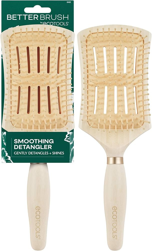 EcoTools Smoothing Detangler Hairbrush, Brush For Wet Or Dry Hair, Pain-Free Detangling, Style & ... | Amazon (US)