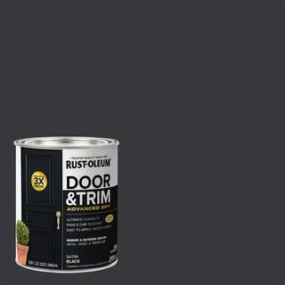 Rust-Oleum Stops Rust 1 qt. Satin Black Interior/Exterior Door Paint (Case of 2) 369383 - The Hom... | The Home Depot