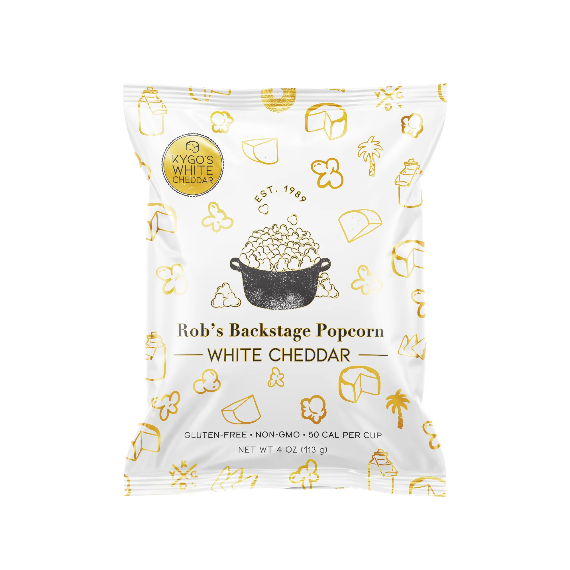 Rob's Backstage Popcorn Gluten Free, Kygo's White Cheddar, 4 oz | Walmart (US)
