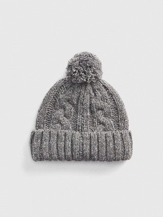 Cable-Knit Pom Beanie | Gap US