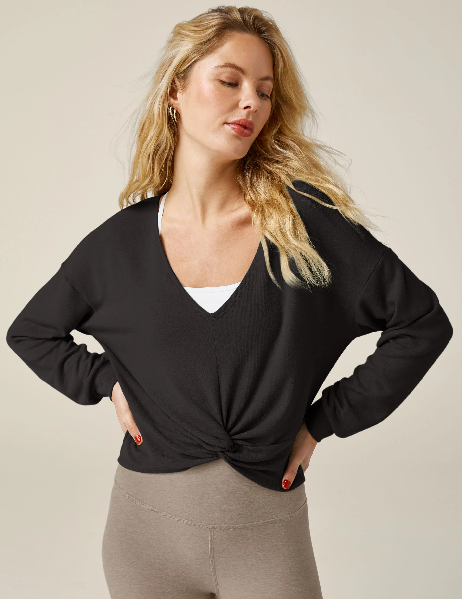 Twist Up Reversible Pullover | Beyond Yoga | Beyond Yoga