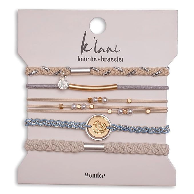 K'lani Wonder Boho Hair Tie Bracelets - Elastic Bracelets & Boho Hair Ties - Cute Hair Ties for W... | Amazon (US)