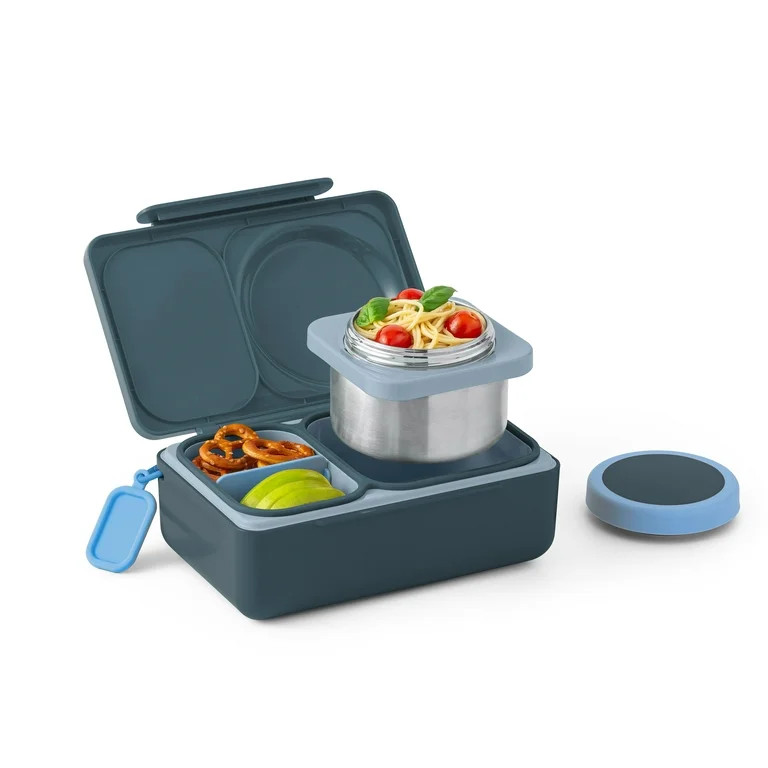 OmieBox UP is an Insulated Bento Lunch Box with a 12oz Thermos - Graphite - Walmart.com | Walmart (US)