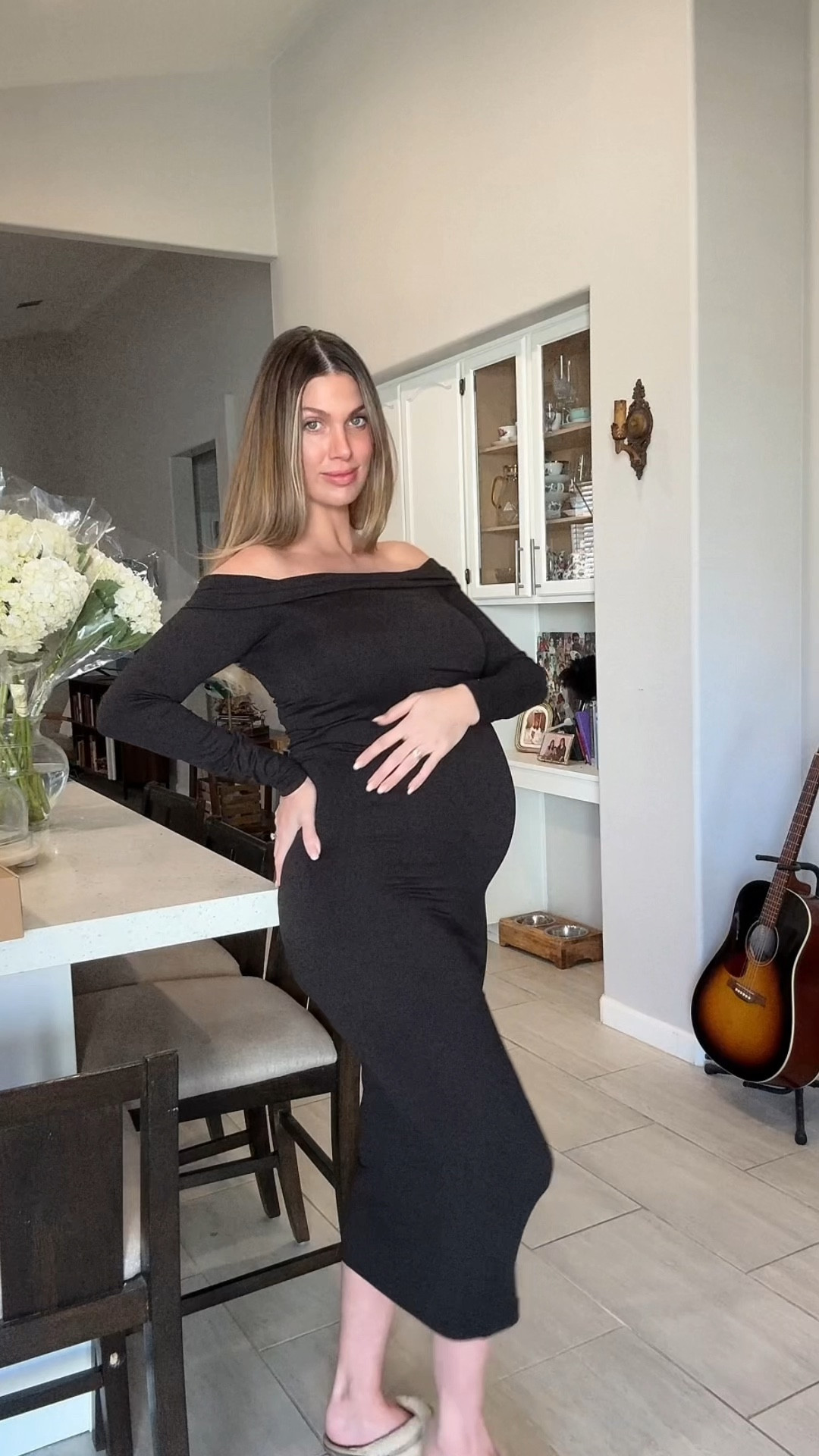 Gorgeous black dress. Super comfy I’m wearing a medium. #dressthebump #maternityfashion #bumpsuit #bumpsuitfashion

#LTKFamily #LTKBump #LTKBaby