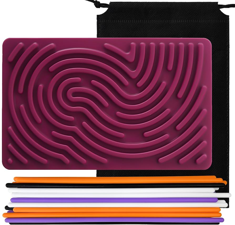 Sensory Activity Board,Double Side Silicone Calm Down Fidget Toy, Kids 3+ & Adults Activities for... | Amazon (US)