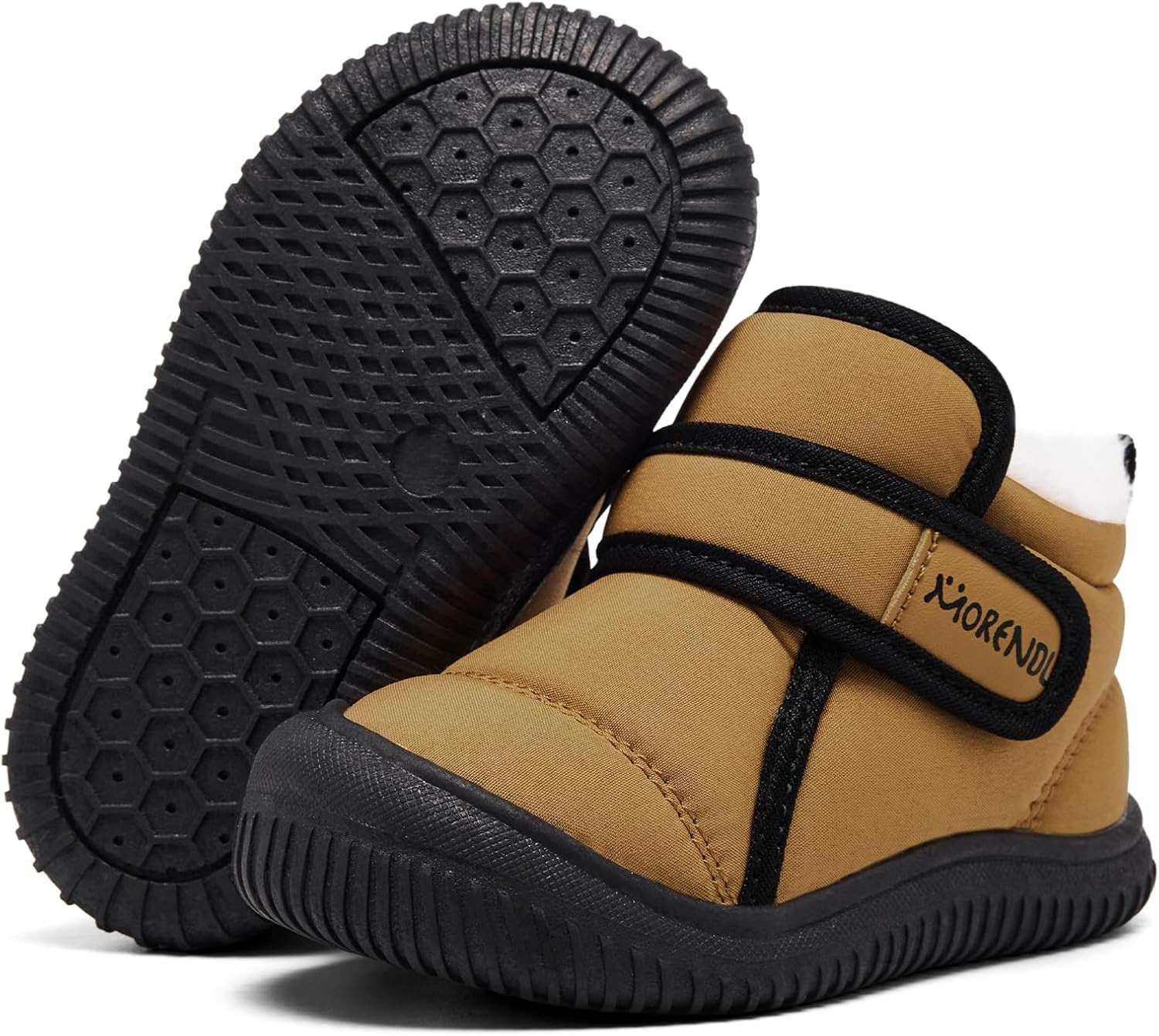 MORENDL Toddler Snow Boots Baby Booties Infant Winter Shoes First Walking Shoes | Amazon (US)