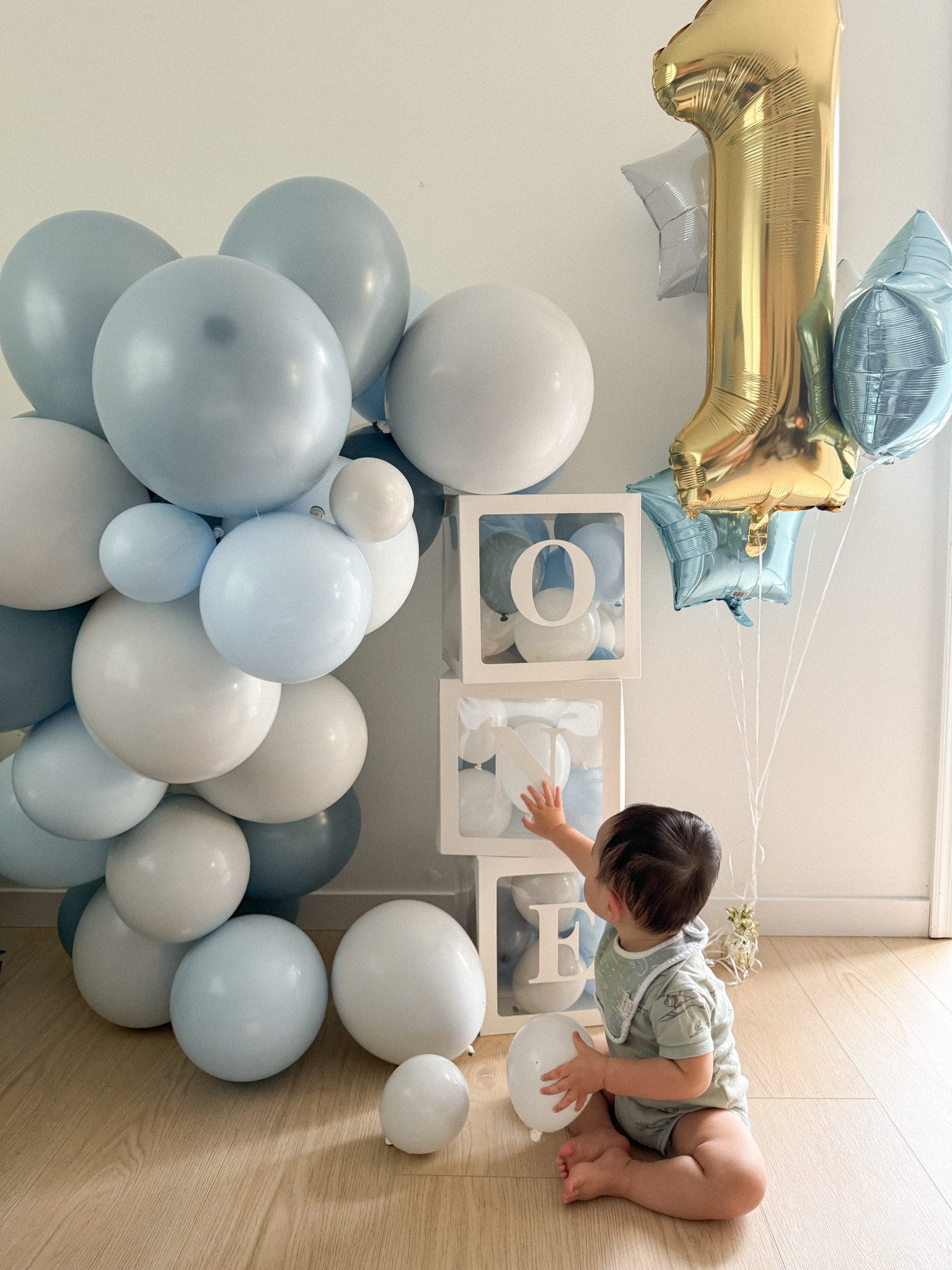 happy one my sweet E 💙

#babyboy #firstbirthday #celebrate #balloonarch