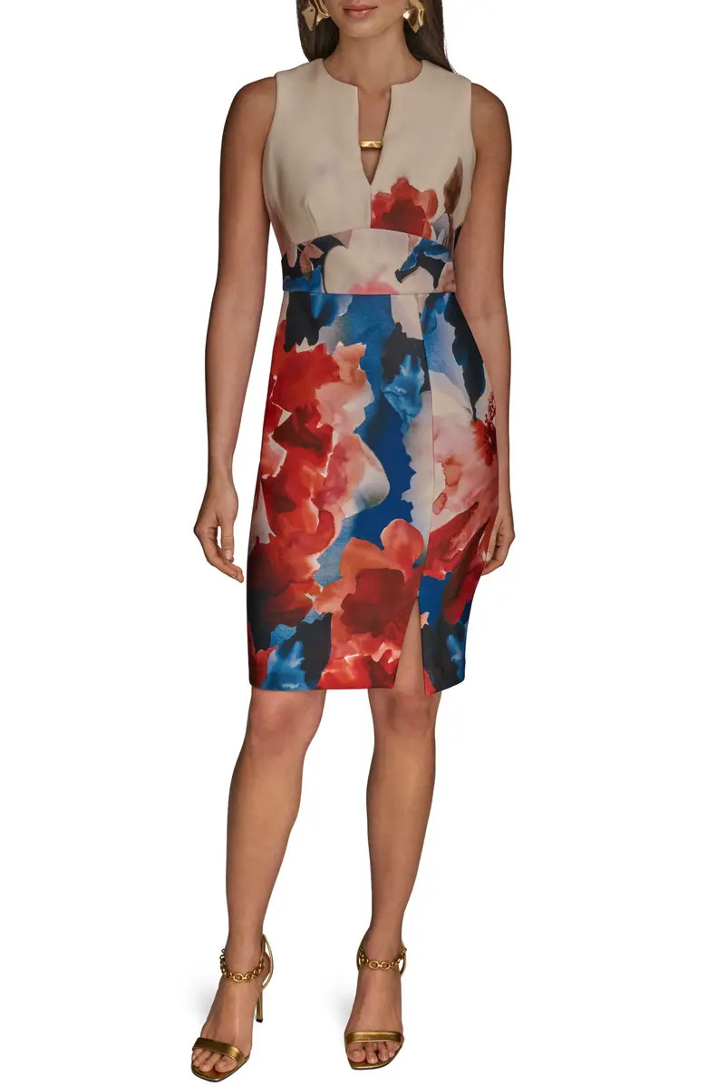 Keyhole Front Sleeveless Sheath Dress | Nordstrom