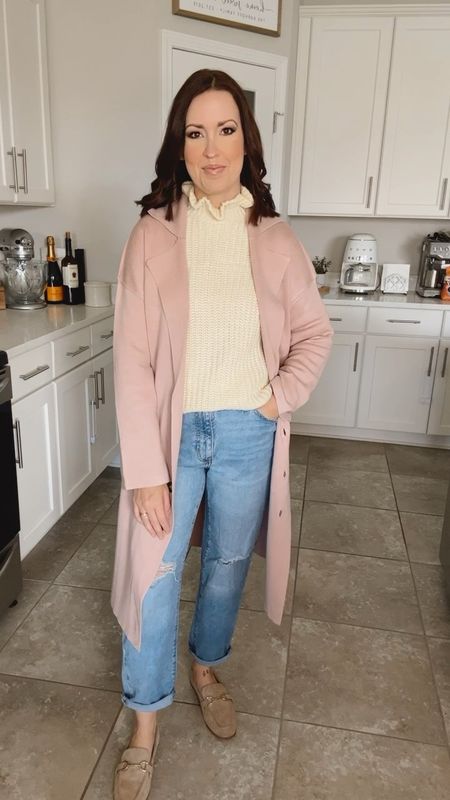 Found the perfect pink coat 💕

Super cute for spring & Valentine’s Day! But great for cold weather too 👏🏻

Small in coat
Small in sweater
Size 6 in jeans

#LTKSeasonal #LTKfindsunder50 #LTKsalealert
