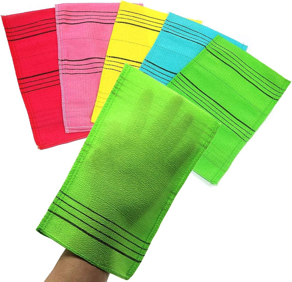 Korean Exfoliating Mitt, Large Size, 5 Colors, Back and Body Exfoliating Washcloth for Removing D... | Amazon (US)